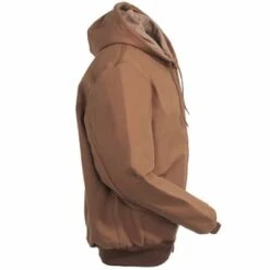 Carhartt Jackets: Men's J131 BRN Brown Duck USA-Made Hooded Jacket -Carhartt Outlet Workwear Store image 90474