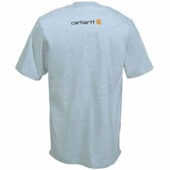 Carhartt Shirts: Men's Grey K195 HGY Cotton Jersey Logo Tee Shirt 5 Carhartt Shirts: Men's Grey K195 HGY Cotton Jersey Logo Tee Shirt -Carhartt Outlet Workwear Store k195hgy carharttb 01 1