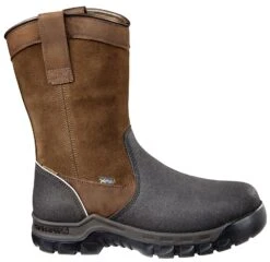 Carhartt Boots: Men's CMF1721 Brown Composite Toe Met Guard Waterproof Pull On Work Boot -Carhartt Outlet Workwear Store rwhznt l