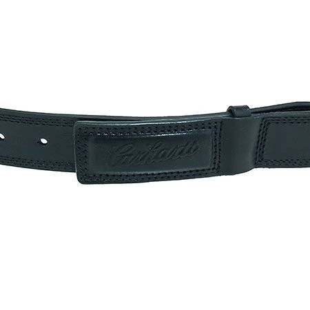 Carhartt Belts: Men's Black A0005505001 Scratchless Logo Leather Belt 1 Carhartt Belts: Men's Black A0005505001 Scratchless Logo Leather Belt